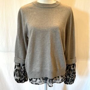 NWOT Brochu Walker Cashmere layered silk sweater-Small